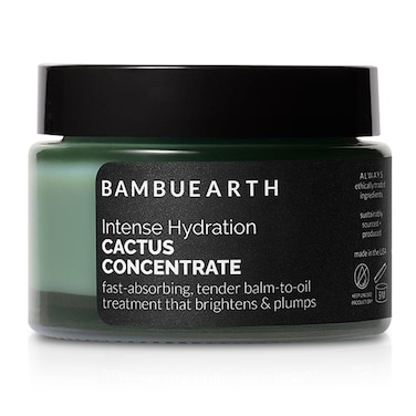 BambuEarth Cactus Concentrate Face Moisturizer 13 oz  Intense Facial Hydration  Organic Ingredients  EWG Certified  Skin Care Solution for Dry Oily  Mature Skin