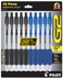 PILOT G2 Pens 05 mm  10 Pack 5 Black and 5 Blue Pens Premium Gel Ink Pens Extra Fine Point 05 Pens Refillable  Retractable Rolling Ball