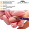 Russian Very Sharp Cuticle Scissors Extra Fine Curved Professional Precise Pointed Tip Fine Manicure Scissors Curved Blade Thin Cutting Nail Cuticle Trimmer Scissors Clippers Cuticle Remover Tool