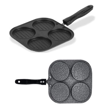 YAD Pancake Pan Burger Round Omelet Fry Pan Egg Cooker Pan Multipurpose Pancake Pan Multicolor