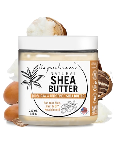 Kapuluan Shea Butter  Raw Unrefined Pure Shea Butter Raw for Skin Hair and Face  Shea African Butter Skin Moisturizer Stretch Marks and Acne Scarring 5 lb