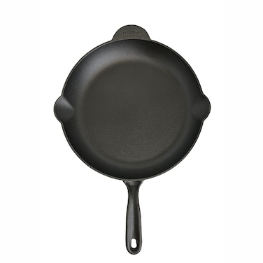 IMUSA USA 12 Cast Iron Skillet with Helper Handle for Indoor  Outdoor