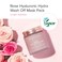 MaryMay Vegan Rose Hyaluronic Hydra Wash Off Mask  Rose Petal and Damask Rose Water Cream Mask for Moisturizing Exfoliation and Blackhead Removal  Korean Skincare 423oz