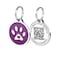 Pet Dwelling Premium Pet ID Tag for Dogs and Cats Easy Scan QR Code Instant Online Pet Profile Access  Scan Location AlertsPurple Paw