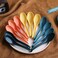 Evanda Soup Spoon ECO Friendly Dinner SpoonMade of Food Grade PP BPA FreeEasy CleanDishwasher Safe Set of 12Mix Color