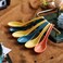 Evanda Soup Spoon ECO Friendly Dinner SpoonMade of Food Grade PP BPA FreeEasy CleanDishwasher Safe Set of 12Mix Color