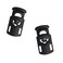 Pack 100 Plastic Cord Stops  Spring Toggle Stopper Fastener Slider End Spring Stop Toggle for Drawstring BagsBungee Rope Toggle StopperQ033