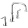 Moen TS44503 Colinet Two Handle DeckMount Roman Tub Faucet Trim with Lever Handles Valve Required Chrome