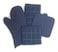 Home Collection 8 Piece Kitchen Towel Set with Dish Cloths Pot Holders and Oven Mitt Bundle Blue