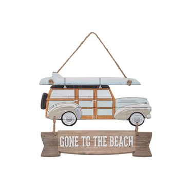 Beachcombers B22501 Gone to The Beach Woody Wall Hanging 1675inch High