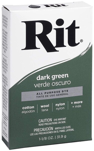 Rit Dark Green Purpose Powder Dye 118 oz