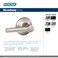 Schlage F10 BRW 619 Broadway Door Lever Hall  Closet Passage Lock Satin Nickel