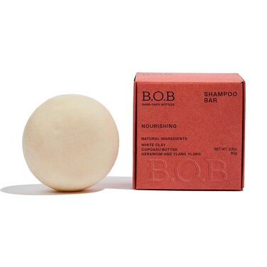 BOB BARS OVER BOTTLES Shampoo Bar  Nourishing Solid Shampoo  pH Balanced Shampoo Bar for Dry Hair  EcoFriendly Vegan Waterless Solid Shampoo