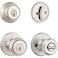 Kwikset 96900381 690T 15 SMT BBPKG Satin Nickel Tylo Entry Combo Set