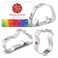 Ann Clark Cookie Cutters 3Piece Born to Ride Biker Cookie Cutter Set with Recipe Booklet Motorcycle Route Sign