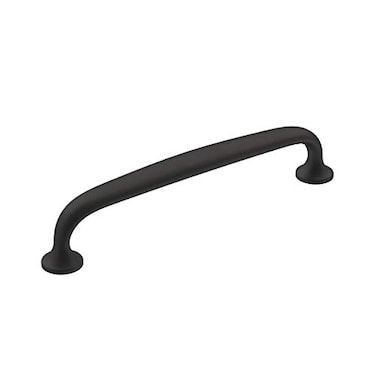 Amerock  Cabinet Pull  Matte Black  5116 inch 128 mm CentertoCenter  Renown  1 Pack  Drawer Pull  Cabinet Handle  Cabinet Hardware