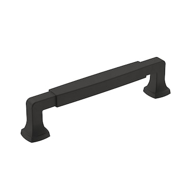 Amerock  Cabinet Pull  Matte Black  5116 inch 128 mm CentertoCenter  Stature  1 Pack  Drawer Pull  Cabinet Handle  Cabinet Hardware