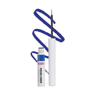 Ruby Kisses Color Liquid Eyeliner Water Resistant Long Lasting Eyeliner 3 ml 010 floz Blue