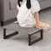 Snughome Wooden Step Stools for Adults Kids Solid Portable Wooden Bedside Step Stool Adults Hold Up to 350 lb One Step Foot Stool for Kitchen Bedroom Living Room Bathroom  SelfAssemblyGrey