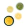 Food Huggers 2pc Reusable Silicone Citrus Savers  BPA Free  Dishwasher Safe  Fruit Produce Storage for Orange Lemon Lime Banana Cans  More  2 Pack Round Forest Mint