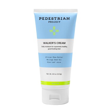 Pedestrian Project Walkers Foot Cream  Deeply Hydrates Softens Calluses and Smooths Skin with Soothing Shea Butter Moringa Seed Oil and Aloe Leaf  Vegan Cruelty Free 4 oz