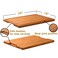 24x18 Bamboo Cutting Boards XXL Charcuterie Cheese Platter Serving Tray with Handles and Juice Grooves Solid Structure Slim Durable Reversible