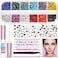 Face Makeup Glue Gum Spirit Adhesive with 3600Pcs Face Gems Eyes Jewels for Cosplay Costume Cosmetic Glue Face Glue for Body Rhinestone Eye Glitter Fake Hair Wig Mustache Halloween SFX Makeup