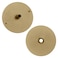 NUSET 2 x 21713 Door Hole Cover Steel Plate Brass Finishing