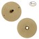 NUSET 2 x 21713 Door Hole Cover Steel Plate Brass Finishing