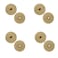 NUSET 4 x 21713 Door Hole Cover Steel Plate Brass Finishing