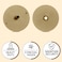 NUSET 4 x 21713 Door Hole Cover Steel Plate Brass Finishing