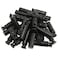 RuiLing 30Pack 11x38mm Dual Hole Cord Locks Black Nylon Plastic End Spring Loaded Fastener Bungee Rope Stop Toggle Sliders
