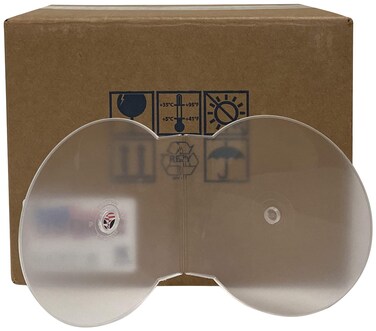 USDISC Clamshell Cases Economy Single 1 Disc Clear Pack of 50