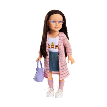 Journey Girls Dolls 18Inch Dana Hand Painted Doll with Brown Hair and Blue Eyes