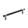Amerock  Cabinet Pull  Polished ChromeMatte Black  5116 inch 128 mm CentertoCenter  Mergence  1 Pack  Drawer Pull  Cabinet Handle  Cabinet Hardware