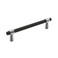 Amerock  Cabinet Pull  Polished ChromeMatte Black  5116 inch 128 mm CentertoCenter  Mergence  1 Pack  Drawer Pull  Cabinet Handle  Cabinet Hardware