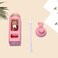 PEXIZUAN Kawaii Bear Water Bottle With Straw Sport Plastic Portable Square Drinking Bottle For Girl Cute Juice Tea Water Cups 700mlPink700ml