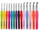 Mdoker Extra Long Crochet Hooks Size225mm10mm Ergonomic Grip Soft Handles for Handmade DIY Crocheting Crochet Hook Needles for Arthritic Hands