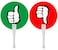 Thumbs UpThumbs Down Paddles 24 Packs for Classroom Voting Teacher Classroom Event Supplies and Teacher Student Interaction Signs