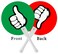 Thumbs UpThumbs Down Paddles 24 Packs for Classroom Voting Teacher Classroom Event Supplies and Teacher Student Interaction Signs