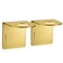 MaisoNovo Adhesive Soap Holder  Shampoo Bottle Holder Set of 2  Gold  Soap Bottle Holder  Wall Mounted Soap Holder  Soap Dispenser Holder