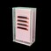 Two Layers Eyelash Grafting Pallet with Cover Dustproof Acrylic Lash Tile holder Eyelash Extensions Storage Gasket Pads 2 Tiers for Beginners Beauty Artist Salon Pink