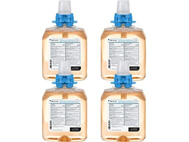 PROVON Foaming Antimicrobial Handwash with Moisturizers Light Fruit Fragrance 1250 mL Hand Soap Refill for PROVON FMX12 PushStyle Dispenser Pack of 4  518604