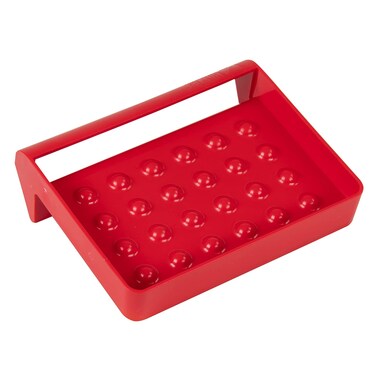 Hutzler Draining Soap and Sponge Tray Red 525 x 4