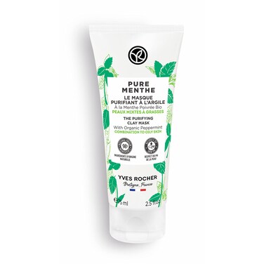 Yves Rocher Pure Menthe Purifying Clay Mask for Oily and Combination Skin 75 ml25 floz