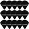 15 Pieces Powder Puff Triangle Makeup Puff Pure Cotton Powder Velour Face Ultra Soft Washable Body Powder Puff for Loose Powder Body Cosmetic Foundation Sponge Makeup Tool Black