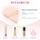 15 Pieces Powder Puff Triangle Makeup Puff Pure Cotton Powder Velour Face Ultra Soft Washable Body Powder Puff for Loose Powder Body Cosmetic Foundation Sponge Makeup Tool Black