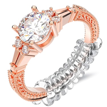 Haiou Ring Size Adjusters 12 Pcs Ring Sizer Ring Spacers 6 Sizes for Different Band Widths Invisible Ring Adjuster For Women And Men