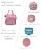HappyVk Pink Baby Doll Diaper Bag with Doll Changing Pad Handbag for Girls  Unicorn