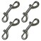 Ceqiny 4 Packs 35in Bolt Snap Hook Clasp Buckle Clip Double Ended Bolt Snap Zinc Alloy Hook Spring Loaded Hook for Purse Making Key Chain Linking Dog Leash Collar Handmade Crafts DIY Project Black